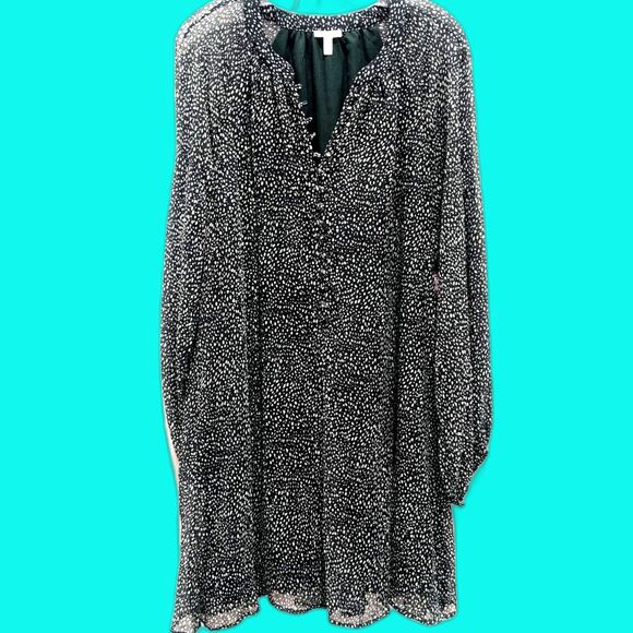 Joie Long Sleeve Chiffon Flowing Dress - Size XL - NWT - Picture 3 of 8